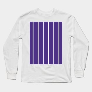 Manchester City 1994 Retro Purple White Pinstripes Long Sleeve T-Shirt